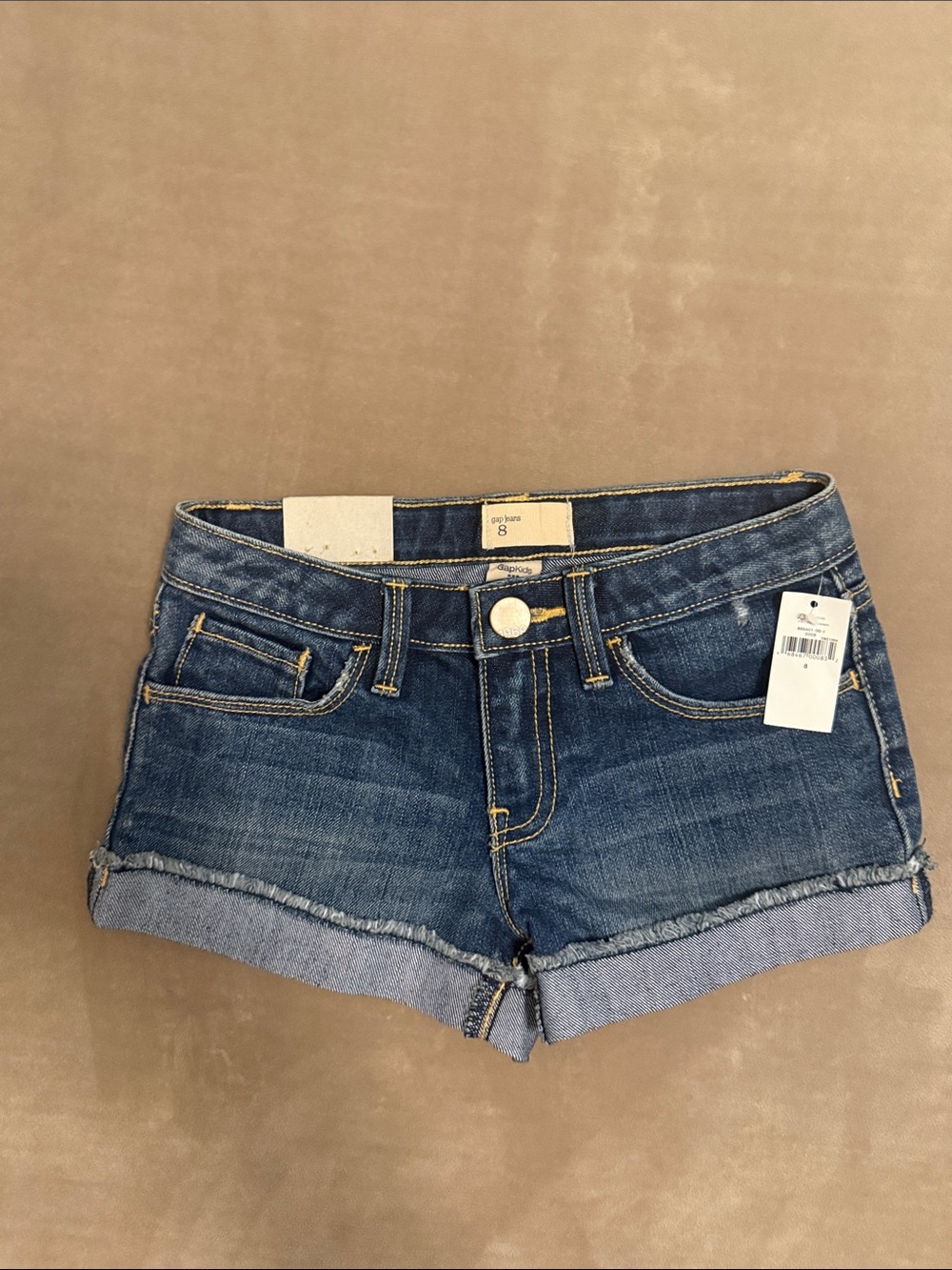 GAP Girls Denim Cuffed Shorts - Blue Size 8
